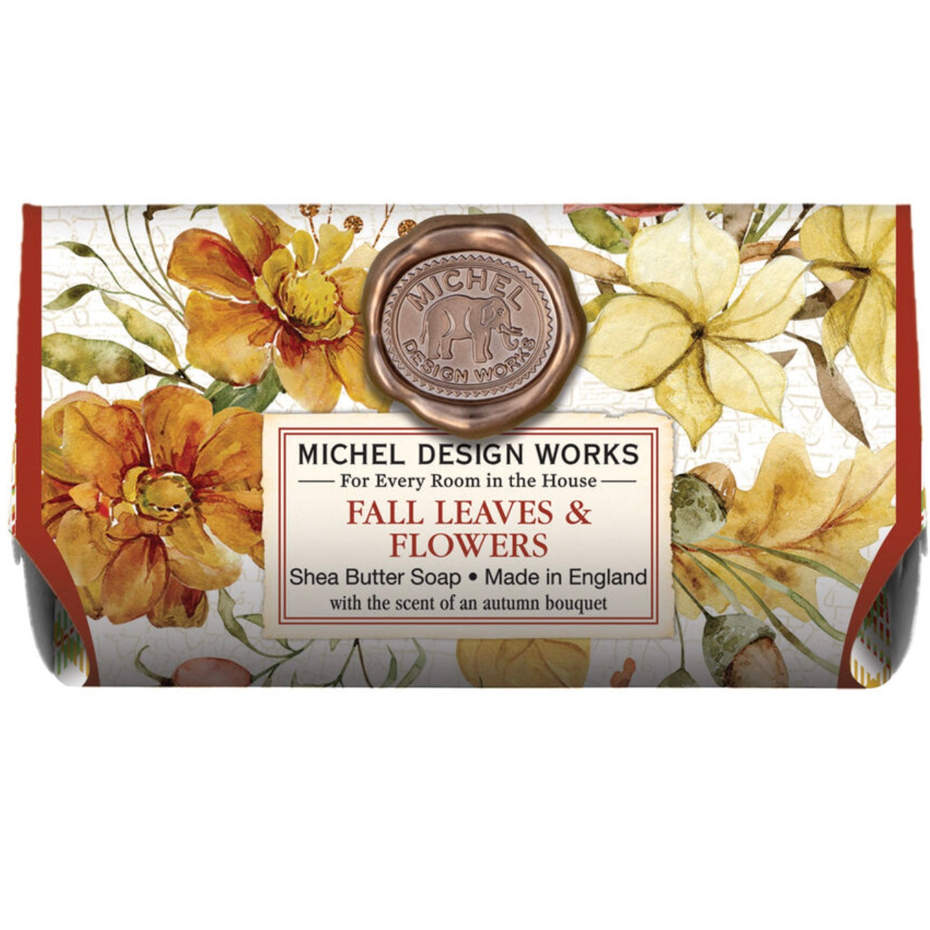 Fall Leaves & Flowers Bath Soap Bar
