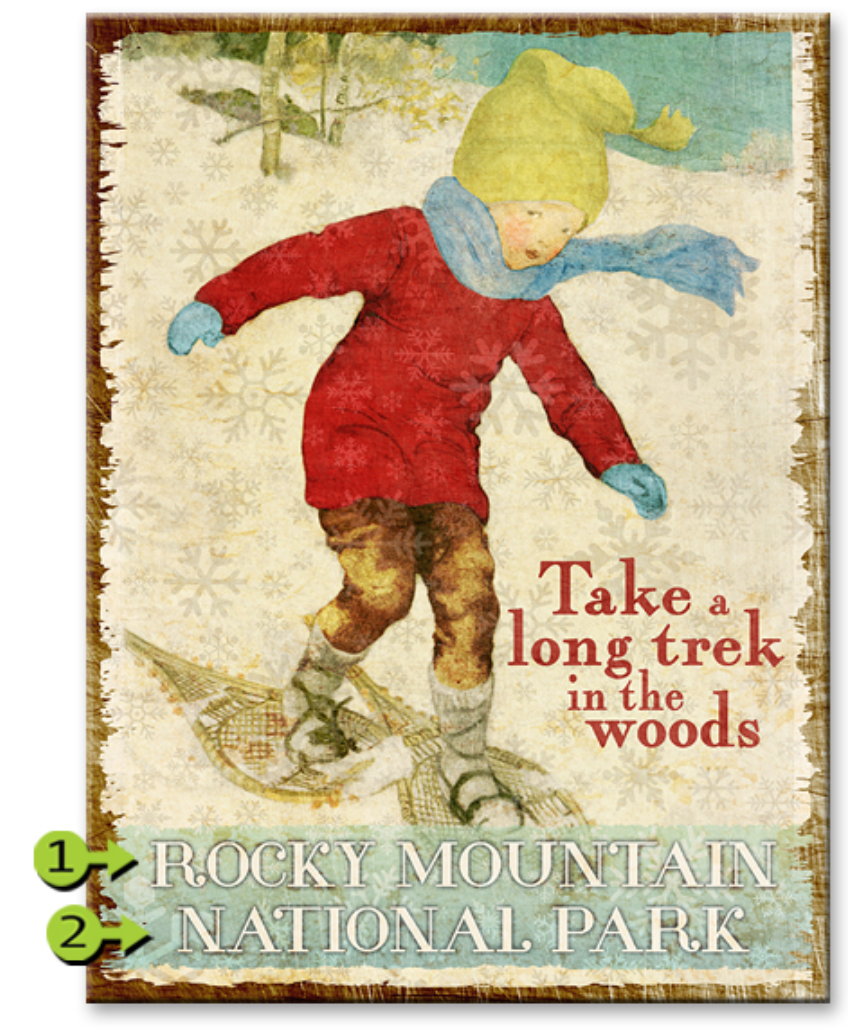 Take a long trek in the Woods