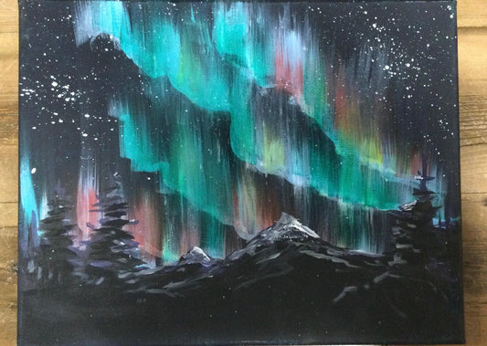 Northern Lights Sip & Paint