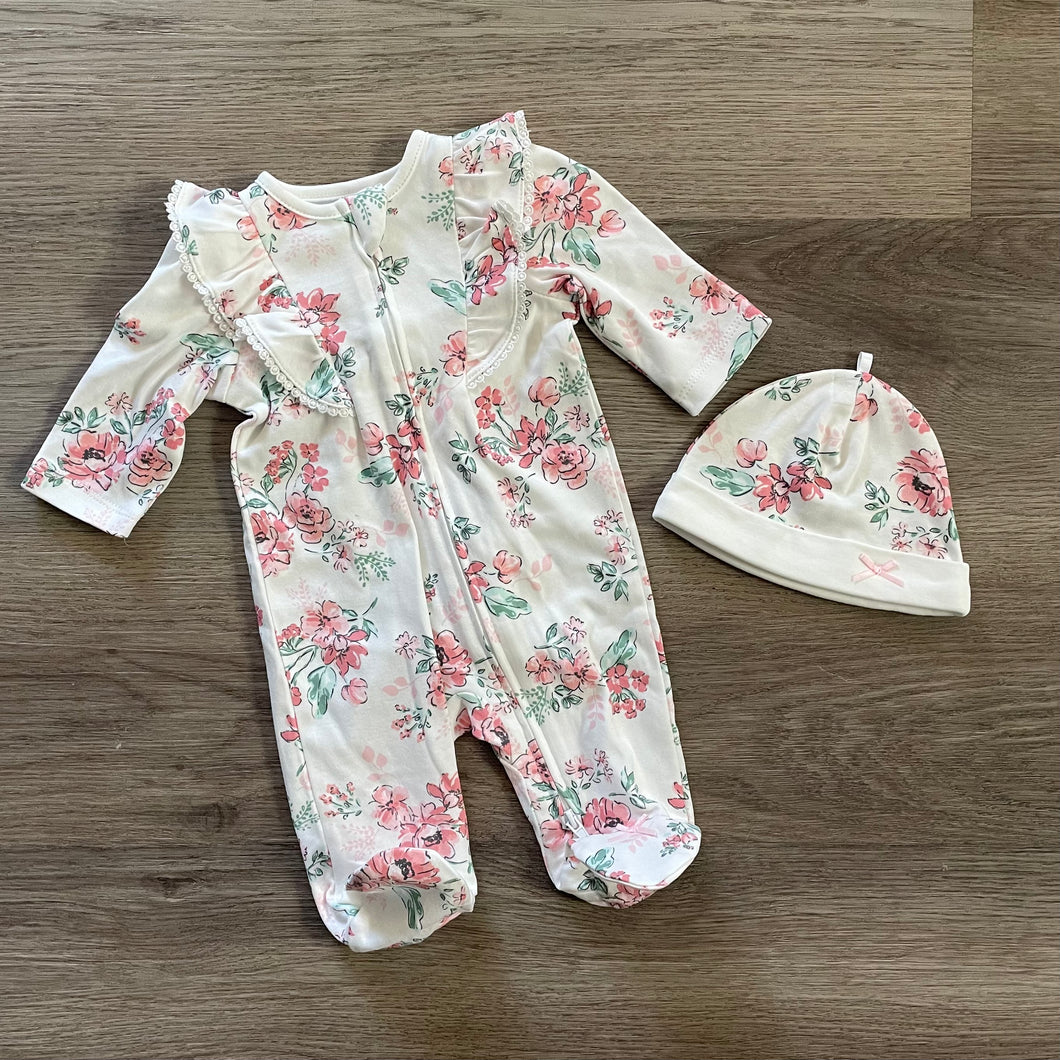 Floral 2- Way Zip Sleep & Play
