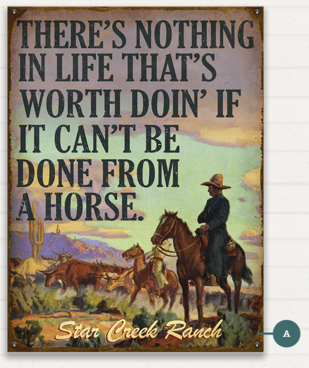 It's Can't be done from A Horse.