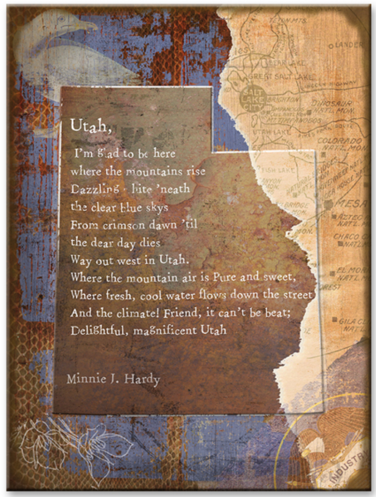 Utah State by Minnie J Hardy