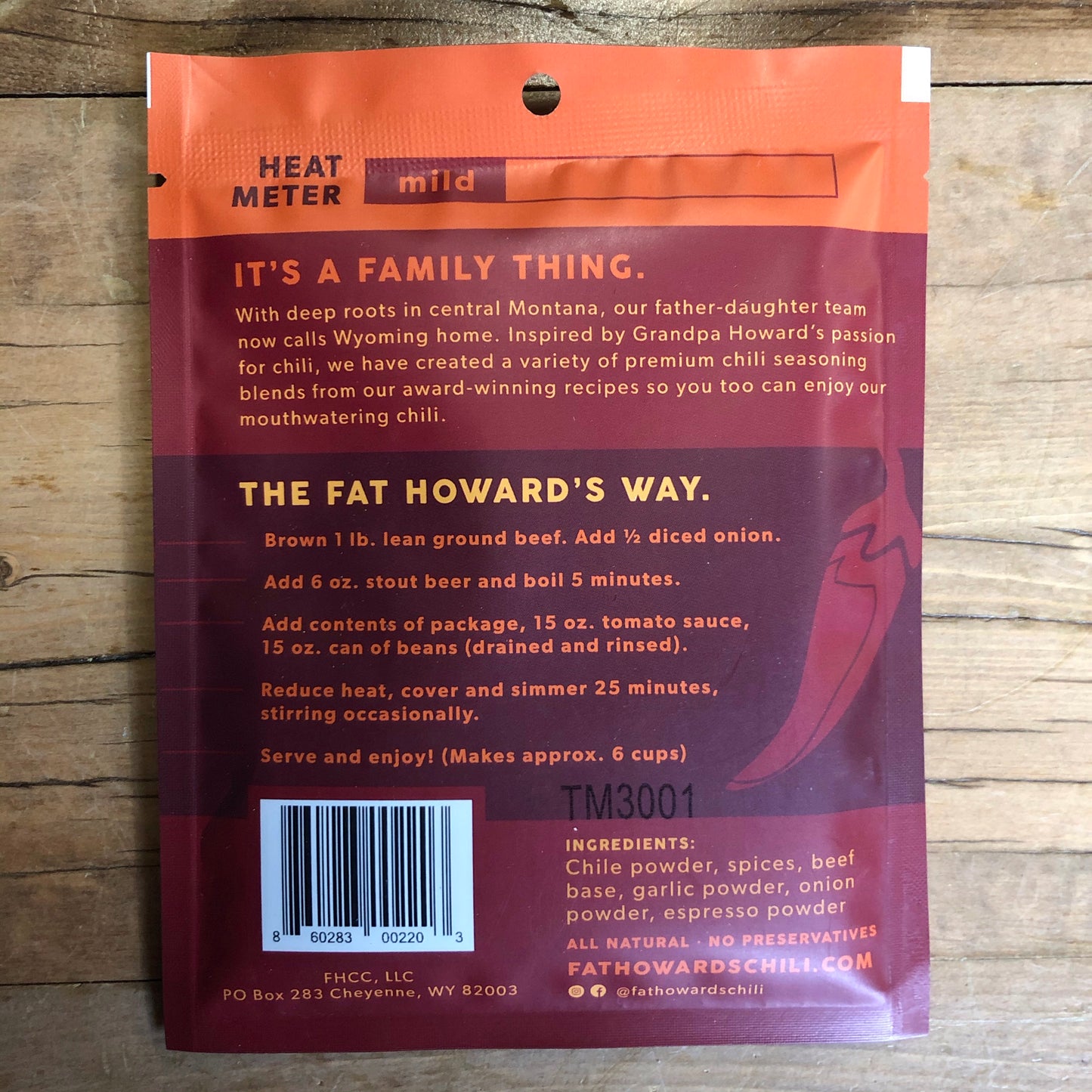 Table Mountain Chili Mix